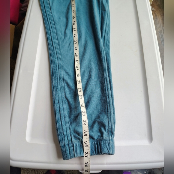 Athleta Farallón Jogger Pants Women's Teal Lace Up Cotton sz M. - Picture 14 of 17